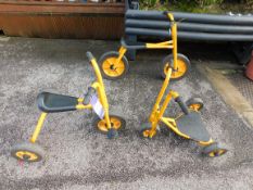 Childs Push Along Bicycle, Tricycle and Scooter
