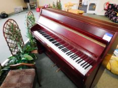 Kemble Schwander upright Piano with stool