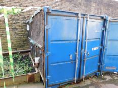 Shipping Container; 8ft x 7ft2in x 7ft 5in, ID1408 (Contents not included) - Delayed Collection By A