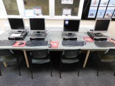 4 x Stone PC 1103 Computers with 2 Acer, Oki & Com