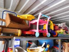 Quantity of Children’s Outdoor Toys including Tricycles Push Alongs etc.