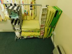 Fabric Hanging Unit containing Various Childs Bed Linen and Quantity of Various Sleeping Mats
