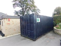 Shipping Container, black, 20ft (Contents not included) - Delayed Collection By Arrangement with the