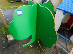 Wooden Tree Shaped Book Storage Unit and Artist Easel