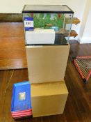 4 x Various children’s fish tanks, including 3 x boxed, to gymnasium