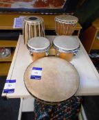 4 various Percussion Drums