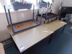 6 x Rectangular classroom tables