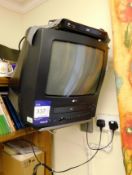 Wall Mount LG Combination TV/VHS Player, TV with L