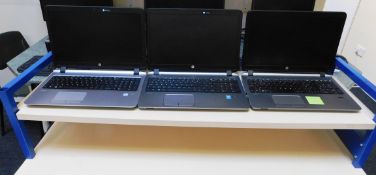 3 Various HP Probook Laptops, Hard Drives removed, No Chargers or Cases