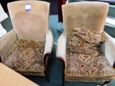 3 Upholstered Arm Chairs