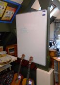 2 wall mounted white Dry Wipe Boards (Purchaser to