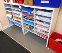 2 bays of Hills Office Supplies Limited Shelving,