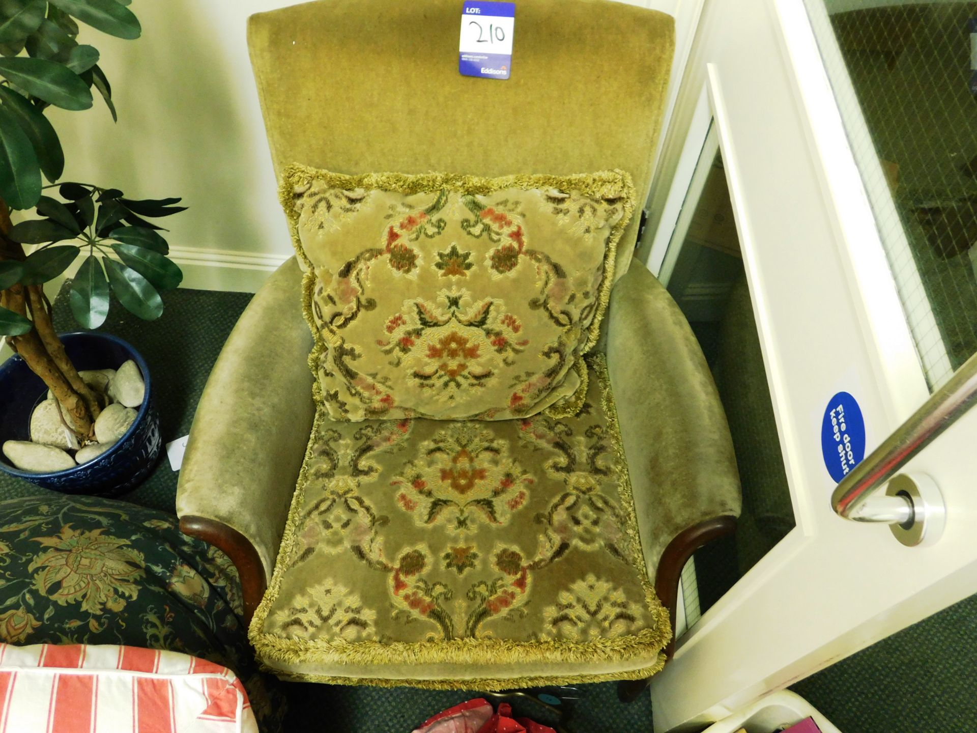 3 Upholstered Arm Chairs - Image 2 of 2