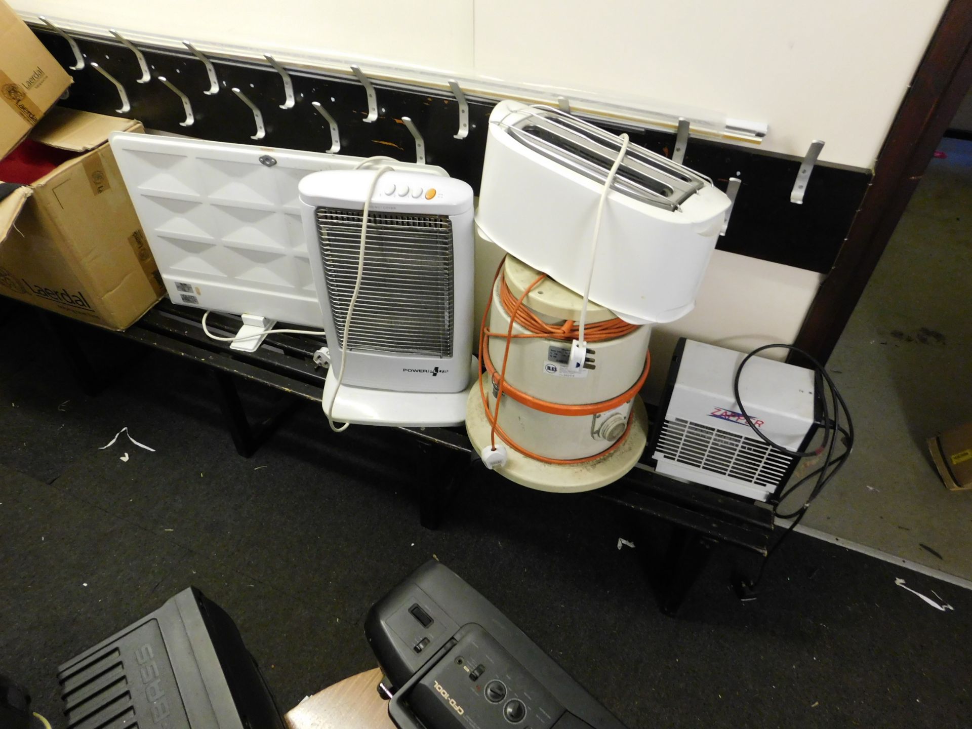 Various electrical items including printer, heater, overhead projector, and insect zapper, to - Image 4 of 4
