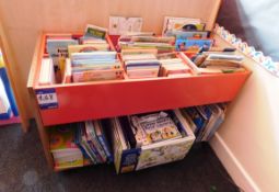 Mobile Book Storage Unit with Contents