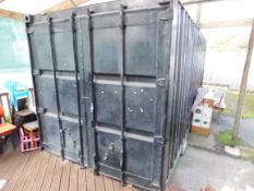 Shipping Container, black, 20ft (Contents not included) - Delayed Collection By Arrangement with the