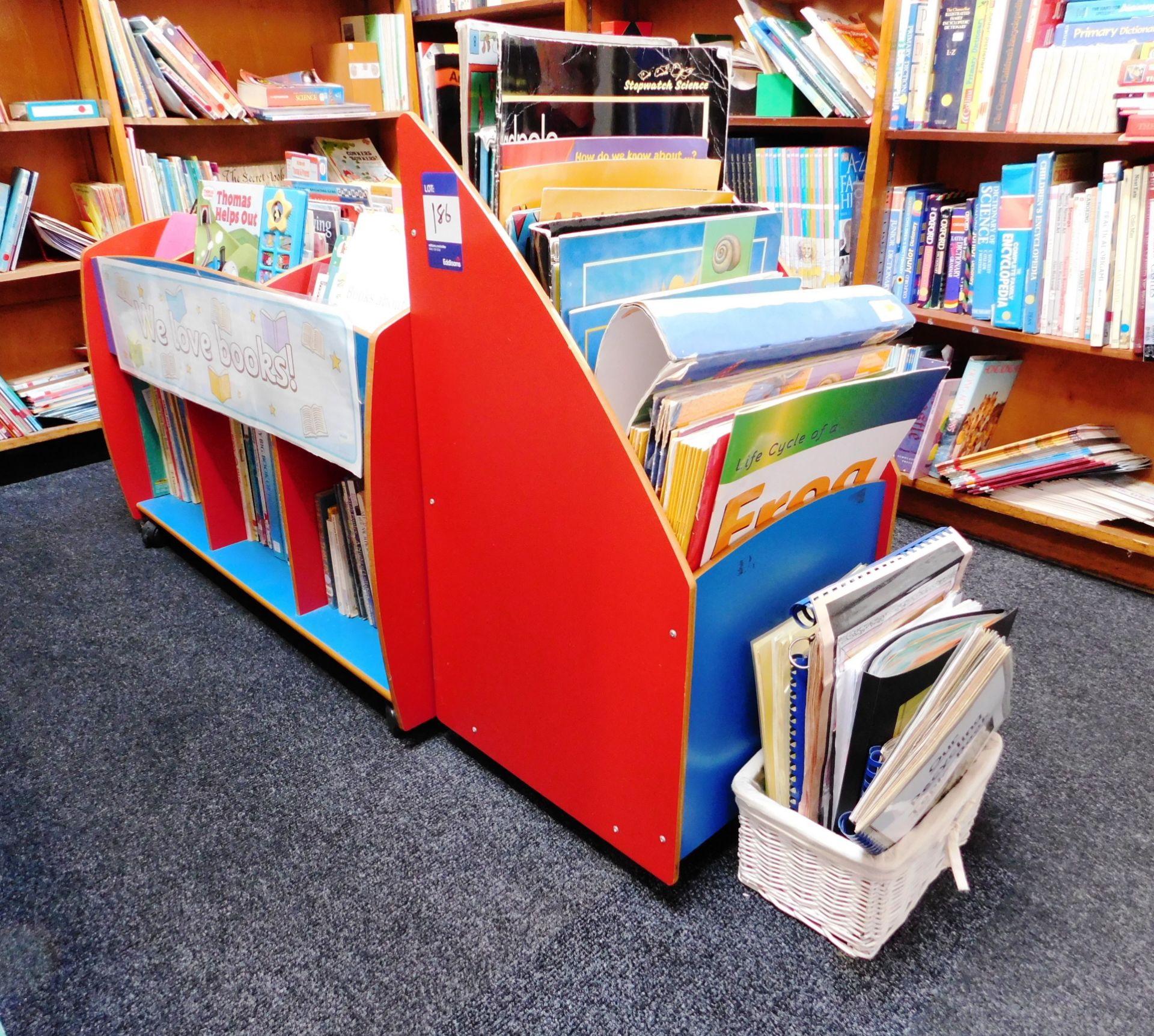 Revolving Book Stand & Low Level Stands (x 2) - Image 2 of 2