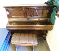 Hilton & Co Hopkinsons upright Piano with stool