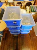 Quantity of Lego building bricks to 7 x plastic containers, to gymnasium *Purchaser must remove
