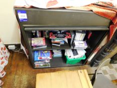 Metal Storage Unit including Contents of Books, Vi