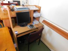 Computer Desk with Chairs