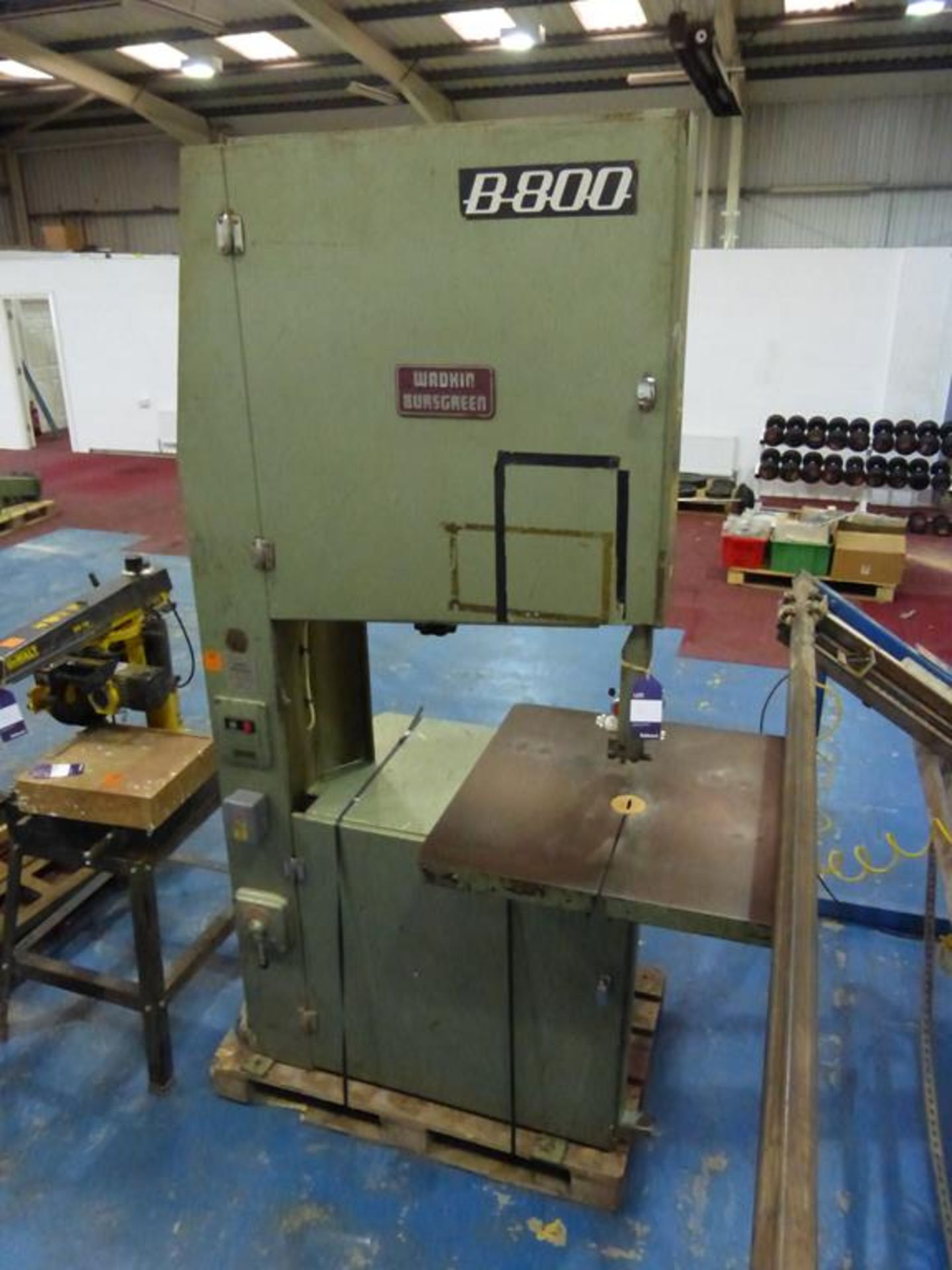 A Wadkin Bursgreen Bandsaw