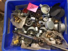 Box of assorted conduit boxes and fittings