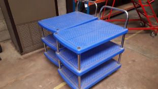 2 Jumbo 3 Tier Trolleys