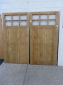 Pair of Wooden Garage Doors