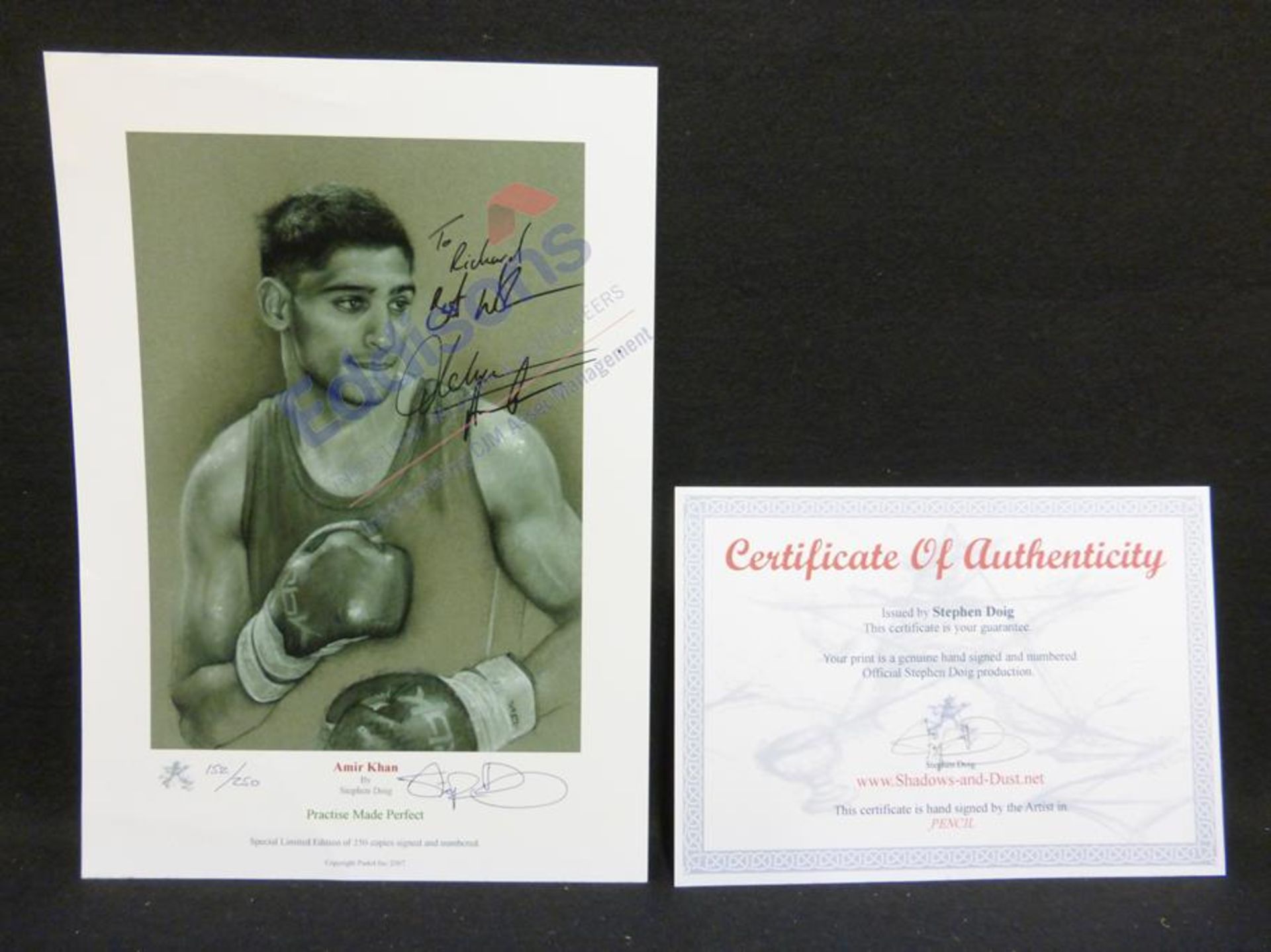 Sports Autographs: Collection of nine prints of boxers - Image 11 of 25
