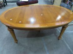 An Oval Dining Room Table