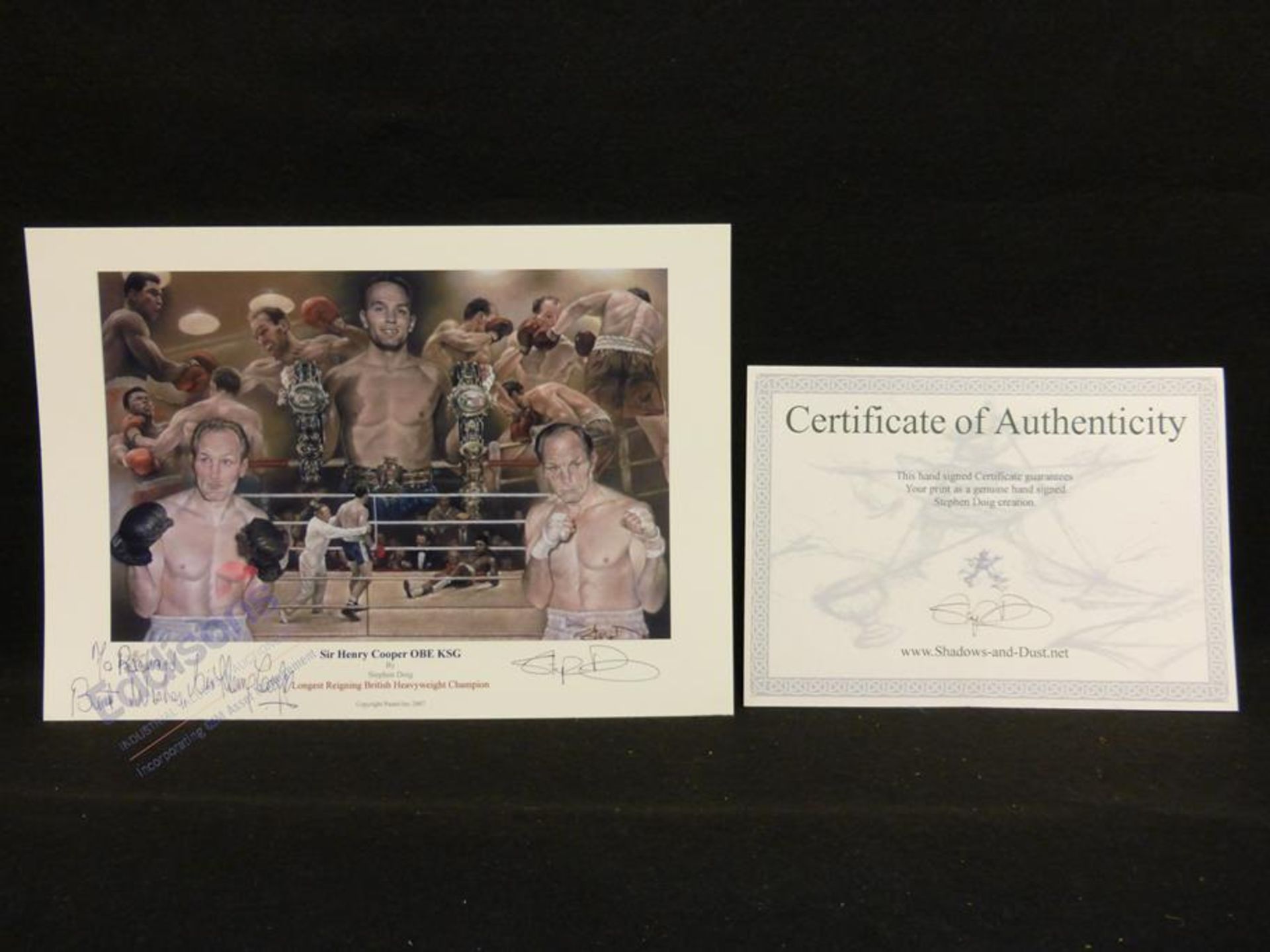 Sports Autographs: Collection of nine prints of boxers - Image 23 of 25