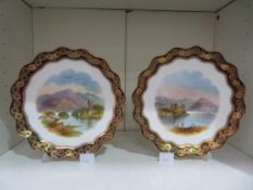 Two decorative Coalport Plates