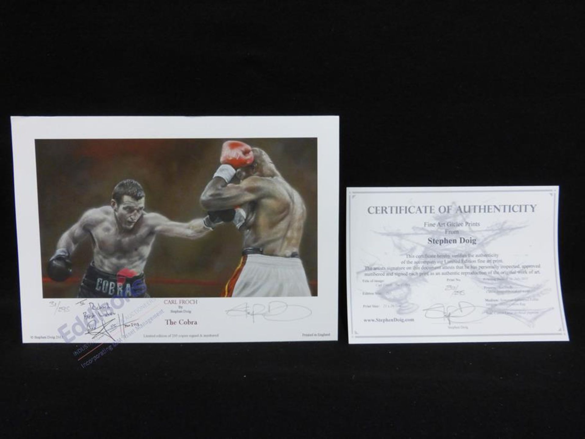 Sports Autographs: Collection of nine prints of boxers - Image 2 of 25