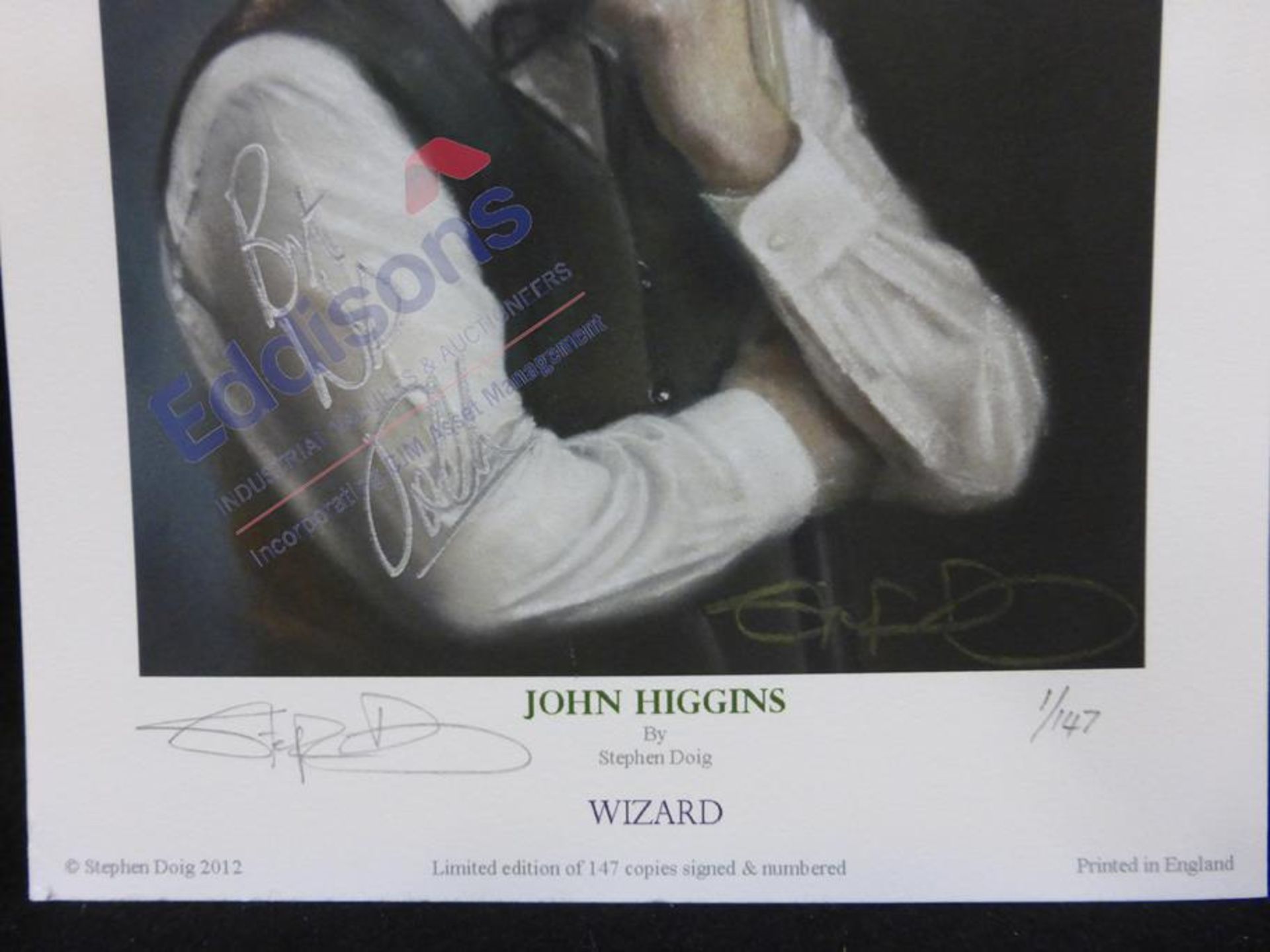 Sports Autographs: Collection of six prints relating to snooker - Image 7 of 13