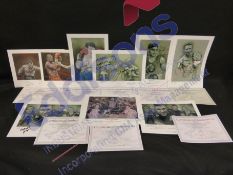 Sports Autographs: Collection of nine prints of boxers