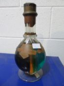 A Rynbende Holland four compartment Liqueur Decanter/Bottle