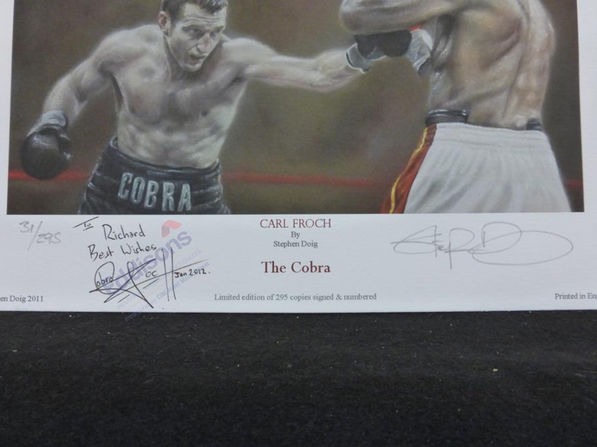 Sports Autographs: Collection of nine prints of boxers - Image 3 of 25