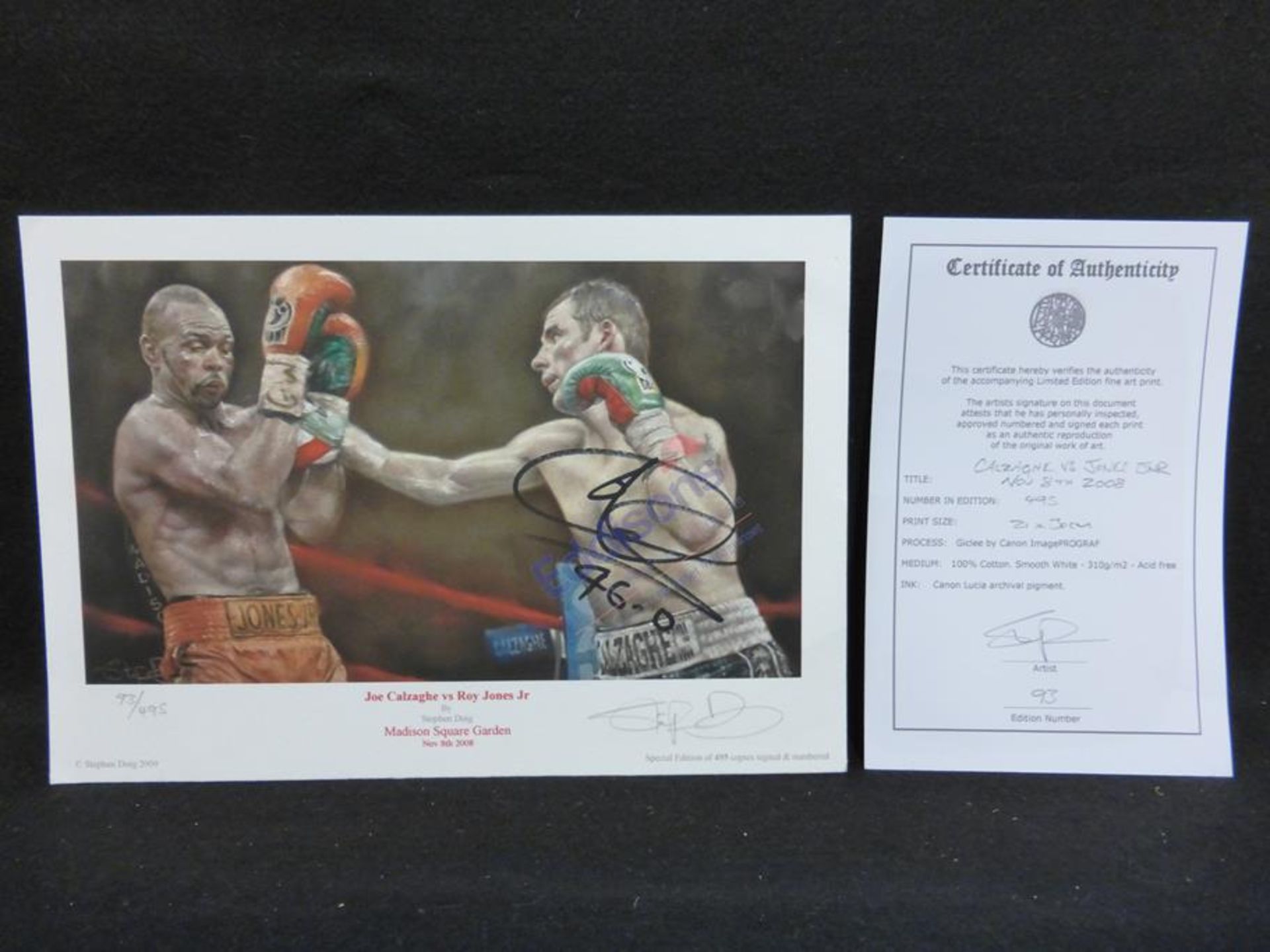 Sports Autographs: Collection of nine prints of boxers - Image 4 of 25