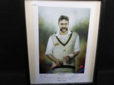 Sports Autographs: Merv Hughes "Australian Cricket Legend"