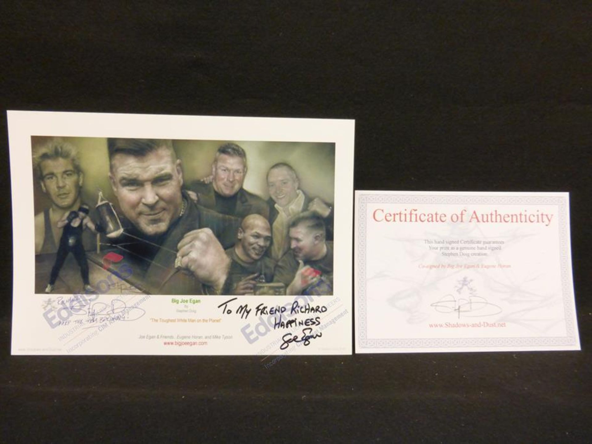 Sports Autographs: Collection of nine prints of boxers - Image 20 of 25