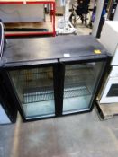 A Twin Door Glass Fronted Display Chiller