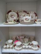 Over 30 pieces of Myott Staffordshire 'Red Chelsea