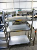 Stainless Steel 4 Tier Shelving Unit