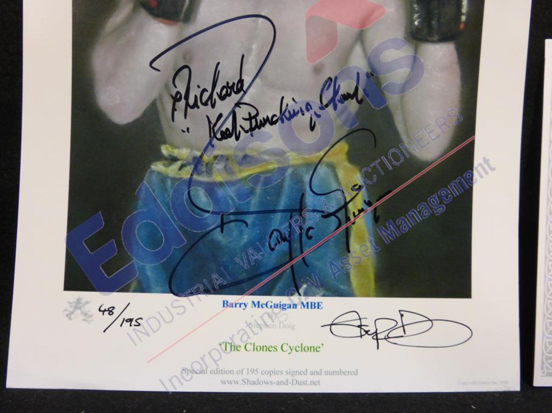 Sports Autographs: Collection of nine prints of boxers - Image 8 of 25