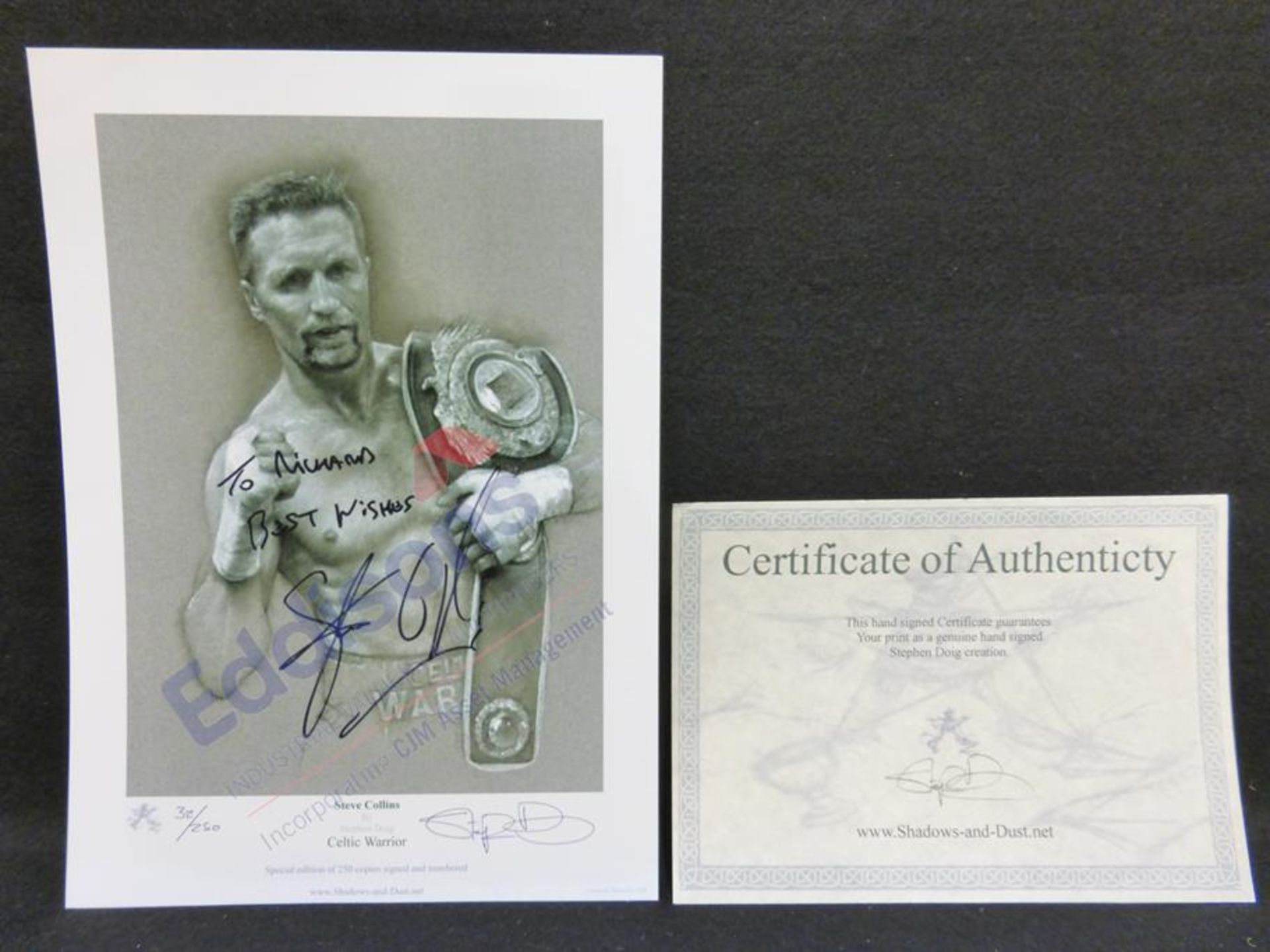 Sports Autographs: Collection of nine prints of boxers - Image 14 of 25