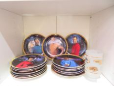 A Selection of Star Trek Collectors Plates and Tan