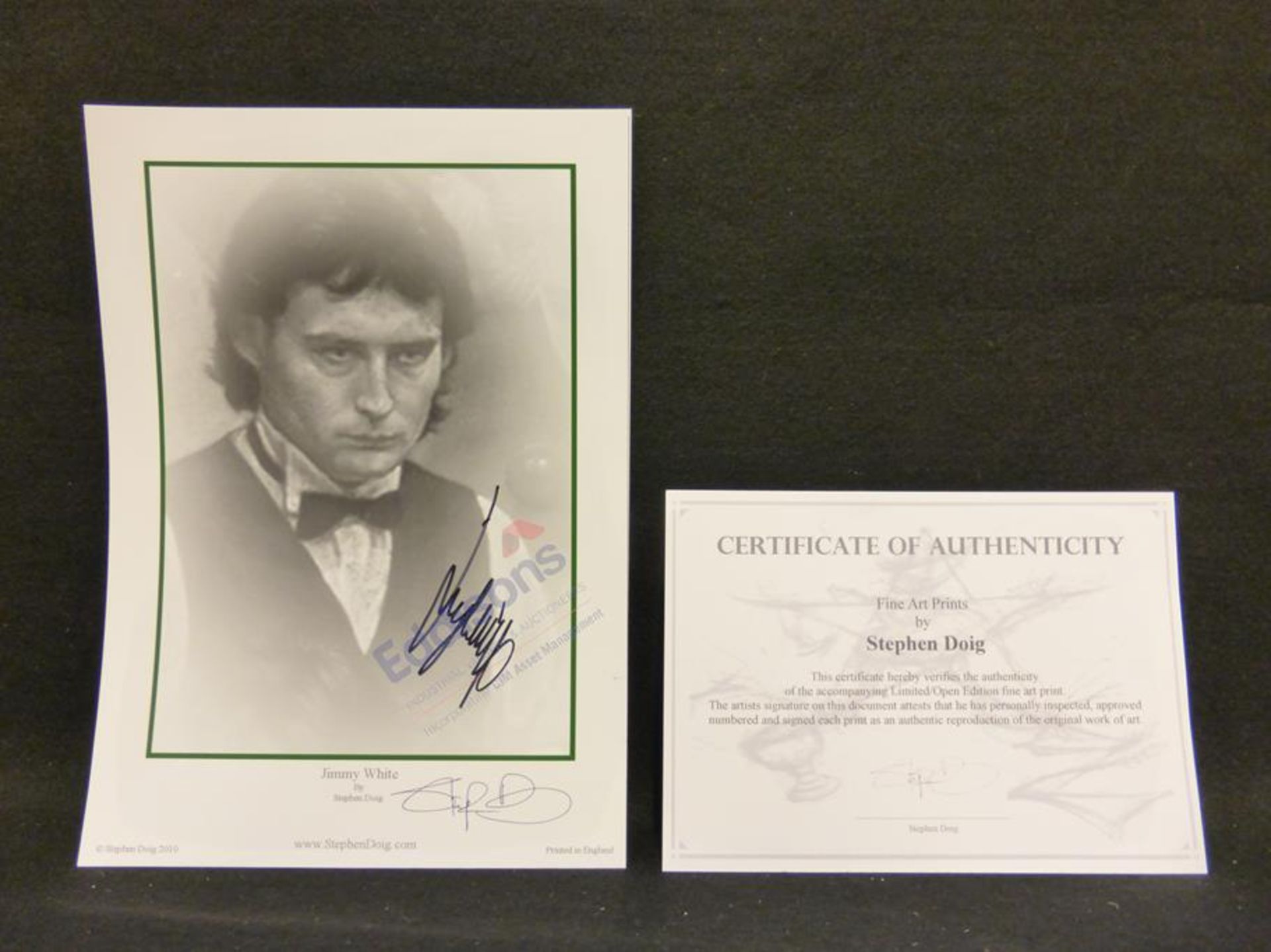 Sports Autographs: Collection of six prints relating to snooker - Image 12 of 13