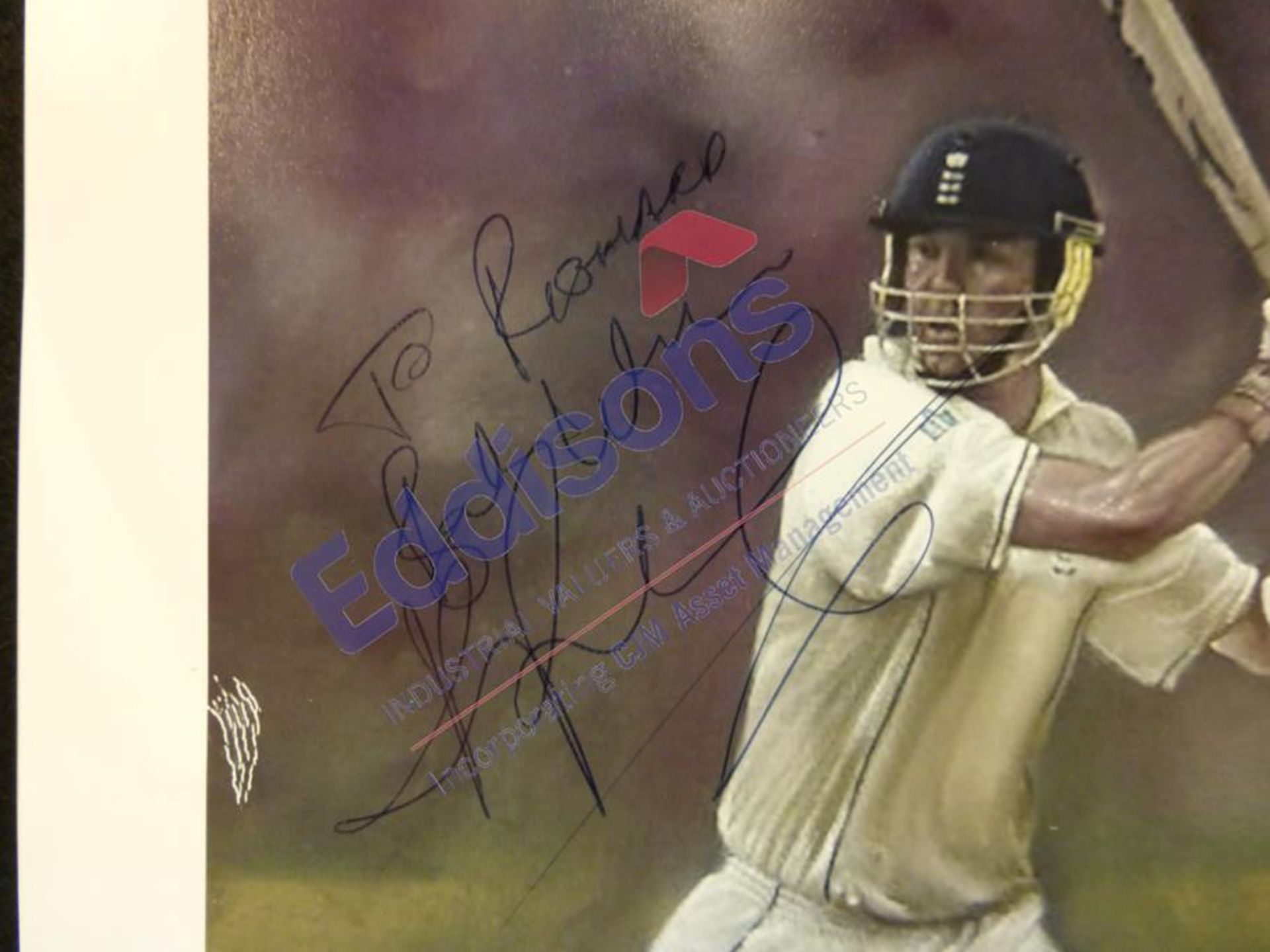 Sports Autographs: Collection of five prints relating to cricket - Image 5 of 13
