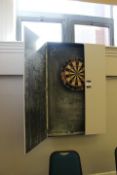 Winmav Masters Dartboard in Wall Mounted Case (Located Dining Area)